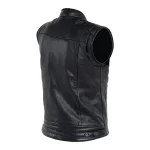 John Doe Storm Leather Vest Black