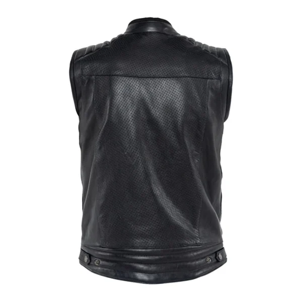 John Doe Storm Leather Vest Black