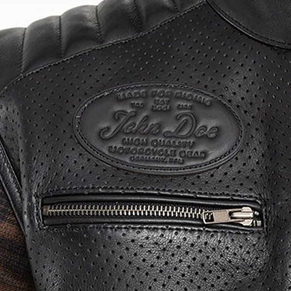 John Doe Storm Leather Vest Black