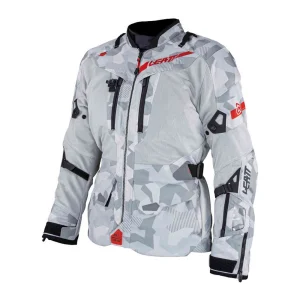 Leatt ADV FlowTour 7.5 Waterproof Textile Jacket Light Grey/Black/Red