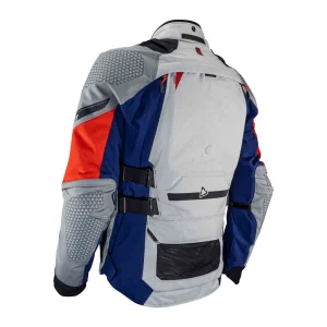 Leatt ADV Multitour 7.5 Waterproof Textile Jacket Light Grey/Blue/Red, Motoee.com