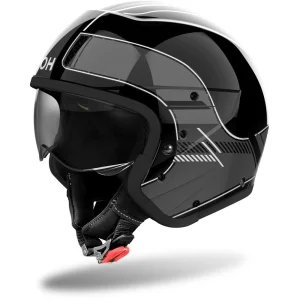 Airoh J 110 Raster Helmet Grey/Black, Motoee.com