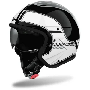 Airoh J 110 Raster Helmet White/Black, Motoee.com