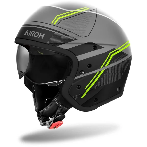 Airoh J 110 Slim Helmet 25 Matte Black/Grey/Yellow