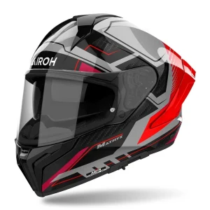 Airoh Matryx Rocket Helmet Matte Black/Grey/Red