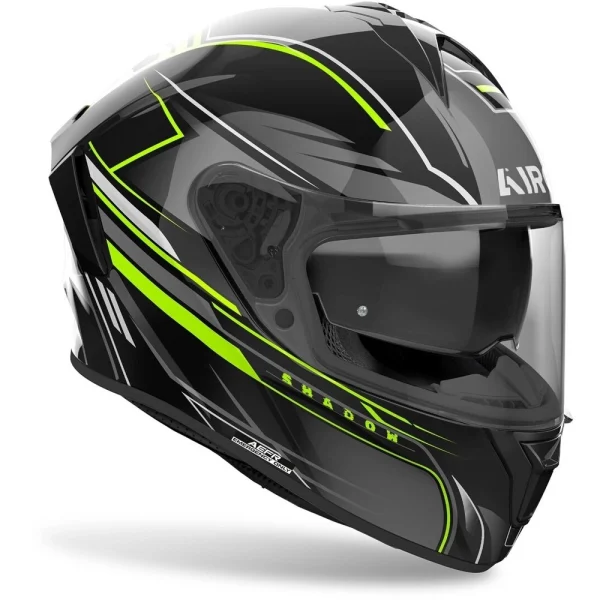 Airoh Spark 2 Shadow Helmet Black/Grey/Yellow