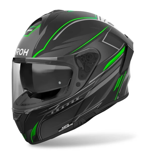Airoh Spark 2 Shadow Helmet Matte Black/Grey/Green