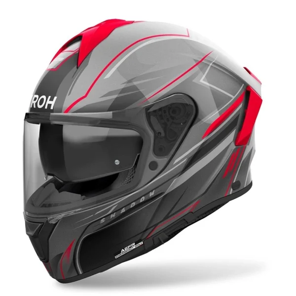 Airoh Spark 2 Shadow Helmet Matte Black/Grey/Red