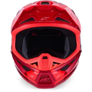 Alpinestars SM7 Core MX Helmet Red, Motoee.com