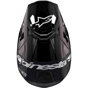 Alpinestars Supertech S-M10 Flood 24 MX Helmet Black/Grey, Motoee.com