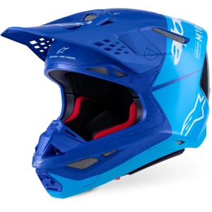 Alpinestars Supertech S-M10 Flood 24 MX Helmet Blue/Black, Motoee.com