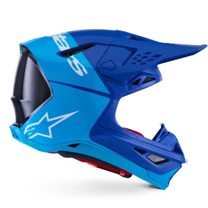 Alpinestars Supertech S-M10 Flood 24 MX Helmet Blue/Black, Motoee.com