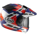 Arai Tour-X5 Match Enduro Helmet White/Blue/Red