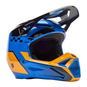 Fox V1 Collect MX Helmet Blue/Orange, Motoee.com
