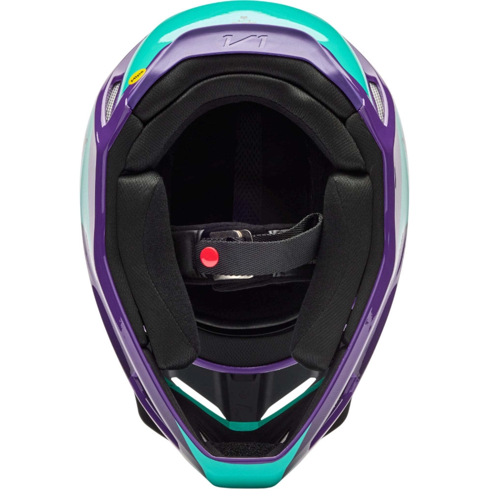 Fox V1 Collect MX Helmet Purple/Green • Motoee.com