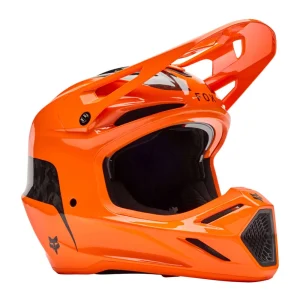 Fox V3 RS Fracture Carbon MX Helmet Orange, Motoee.com