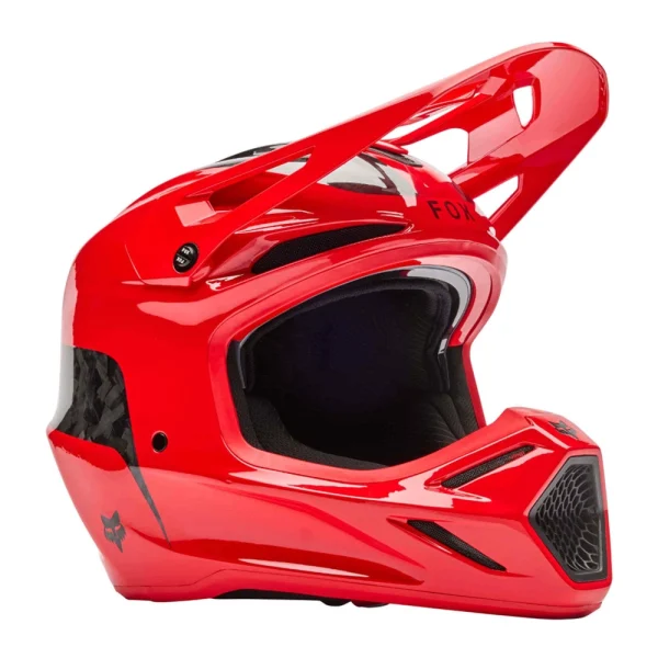 Fox V3 RS Fracture Carbon MX Helmet Red