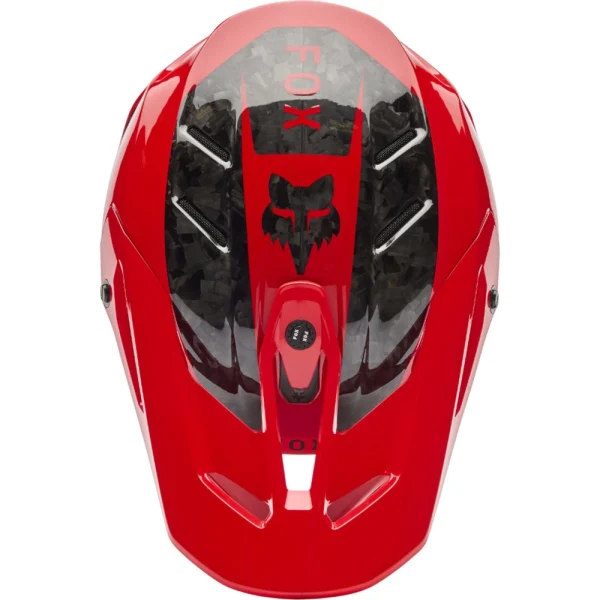 Fox V3 RS Fracture Carbon MX Helmet Red