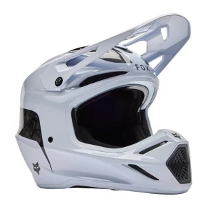 Fox V3 RS Fracture Carbon MX Helmet White, Motoee.com