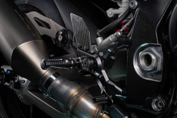 Gilles MUE2 Rearset Black for BMW S100RR/M1000RR (2025+)