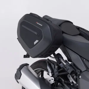 SW-Motech Pro Blaze H Saddlebag Set Black for Kawasaki Z100SX/Ninja 1000SX/1100SX/SE, Motoee.com