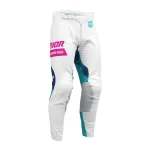 Thor Launchmode Bleach MX Pants White/Blue/Green