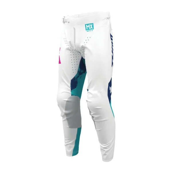 Thor Launchmode Bleach MX Pants White/Blue/Green