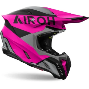 Airoh Twist 3 King MXHelmet Black/Grey/Pink, Motoee.com