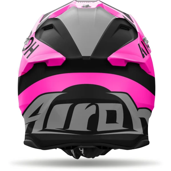 Airoh Twist 3 King MX Helmet Black/Grey/Pink