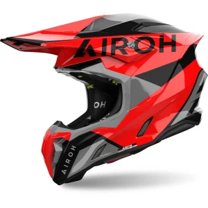 Airoh Twist 3 King MX Helmet Black/Grey/Red