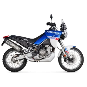 Akrapovic S-A6SO1-HGJT Exhaust System Slip-On Line (Titanium) for Aprilia Tuareg 660 22-23, Motoee.com