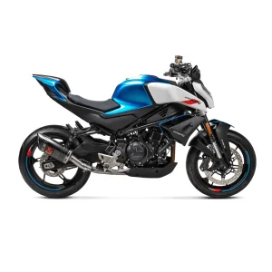 Akrapovic S-CF4SO1-APC Slip-On Line (Carbon) for CFMOTO 450SR/450NK 24-, Motoee.com