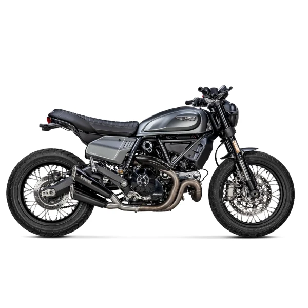 Akrapovic S-D8SO6-ISSSBL Exhaust System Slip-On Line (SS) for Ducati Scrambler Urban Motard/Nightshift/Icon/Icon Dark/Desert Sled 21-22