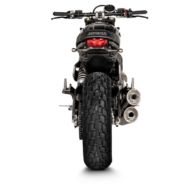 Akrapovic S-D8SO6-ISSSBL Exhaust System Slip-On Line (SS) for Ducati Scrambler Urban Motard/Nightshift/Icon/Icon Dark/Desert Sled 21-22