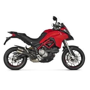Akrapovic S-D9SO18-HIFFT Exhaust System Slip-On Line (Titanium) for Ducati Multistrada 950/950 S/V2/V2 S 21-23, Motoee.com