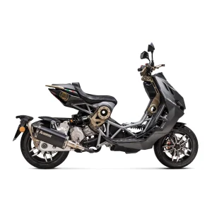Akrapovic S-IT125SO1-HRTBL Slip-On Line (Titanium) EC & ECE Italjet Dragster 125/200 21-22, Motoee.com