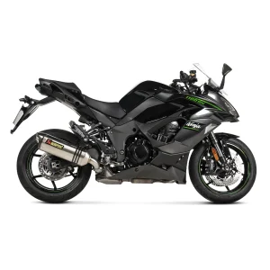 Akrapovic S-K10SO32-HRT Muffler Slip-On Line for Kawasaki Ninja 1000SX 2020-, Motoee.com