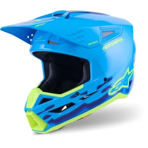 Alpinestars S-M3 Force MX Helmet Blue/Green