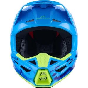 Alpinestars S-M3 Force MX Helmet Blue/Green, Motoee.com