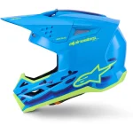 Alpinestars S-M3 Force MX Helmet Blue/Green
