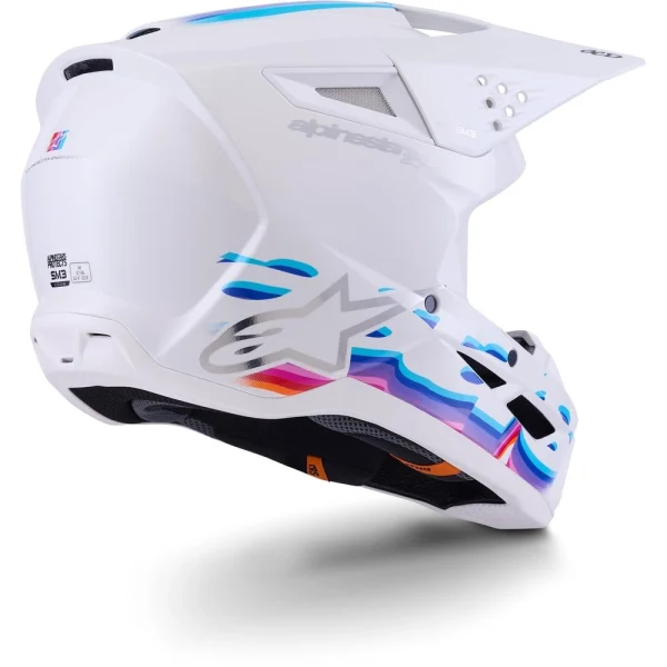 Alpinestars S-M3 Force MX Helmet White