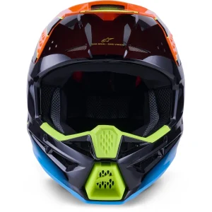 Alpinestars S-M3 Fray MX Helmet Black/Blue/Orange, Motoee.com