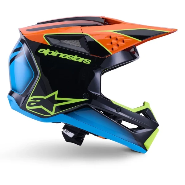 Alpinestars S-M3 Fray MX Helmet Black/Blue/Orange
