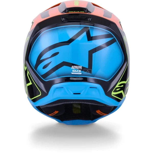 Alpinestars S-M3 Fray MX Helmet Black/Blue/Orange