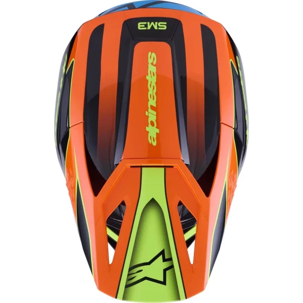 Alpinestars S-M3 Fray MX Helmet Black/Blue/Orange