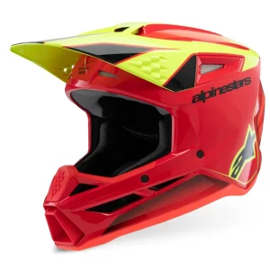 Alpinestars S-M3 Fray MX Helmet Red/Yellow