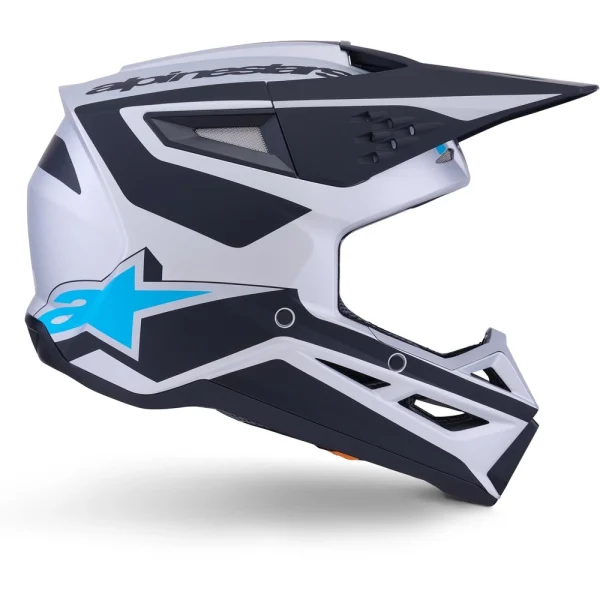 Alpinestars S-M3 Heat MX Helmet Black/Matte Silver