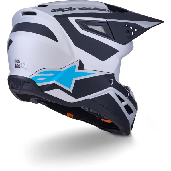 Alpinestars S-M3 Heat MX Helmet Black/Matte Silver