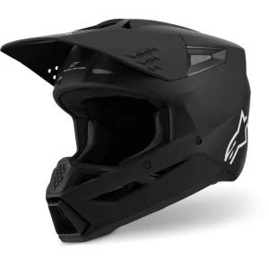 Alpinestars S-M3 MX Helmet Matte Black, Motoee.com