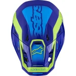 Alpinestars S-M7 Deed MX Helmet Blue/Yellow